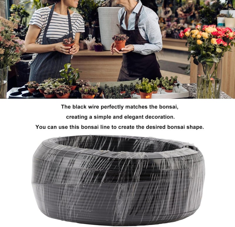 Aatraay Bonsai Wire Aluminum Wire Training Wire 500g Black for Garden Horticulture (3.5mm) - Image 5